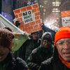 Photos: New Yorkers Hit The Snowy Streets To Demand Tougher Rent Laws